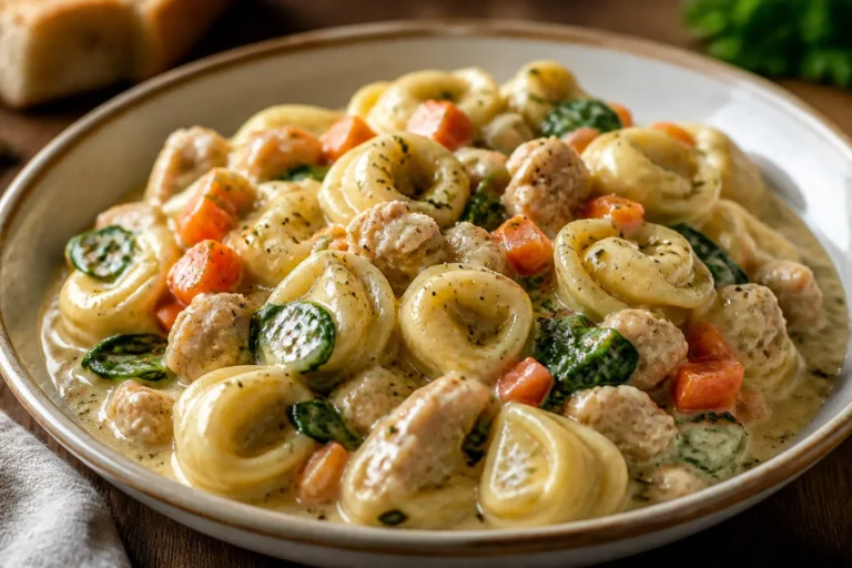 Garlic Herb Turkey Tortellini Dinner – A Cozy, Flavor-Packed One-Pan Meal