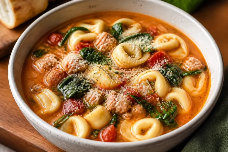 High Protein Turkey Sausage Tortellini Soup – Cozy, Satisfying, and Weeknight-Friendly