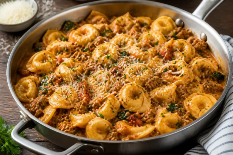 Italian Ground Turkey Tortellini Skillet – A Cozy, One-Pan Weeknight Dinner