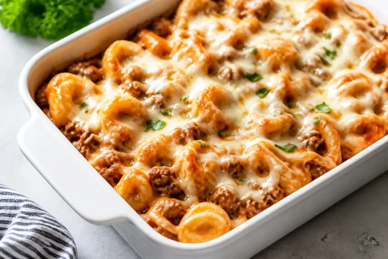 Protein Packed Beef Tortellini Casserole – Comforting, Hearty, and Weeknight Easy