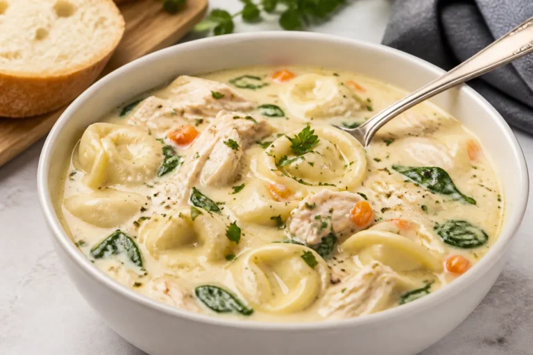 Creamy Chicken Tortellini Soup – Cozy, Comforting, and Satisfying