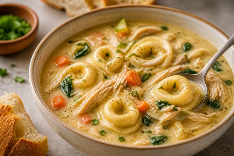 Slow Cooker Chicken Tortellini Soup – Cozy, Easy, and Comforting