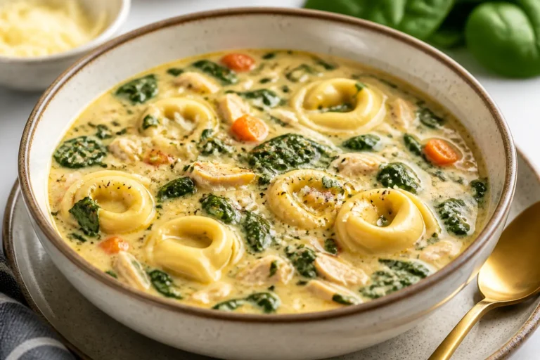 High Protein Spinach Tortellini Soup – Cozy, Satisfying, and Weeknight-Friendly