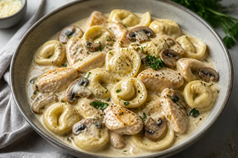 Creamy Mushroom Chicken Tortellini – A Cozy, Weeknight Comfort Dish