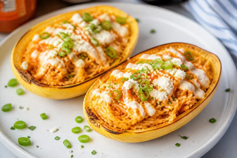High Protein Buffalo Chicken Spaghetti Squash Boats – A Bold, Satisfying Weeknight Dinner