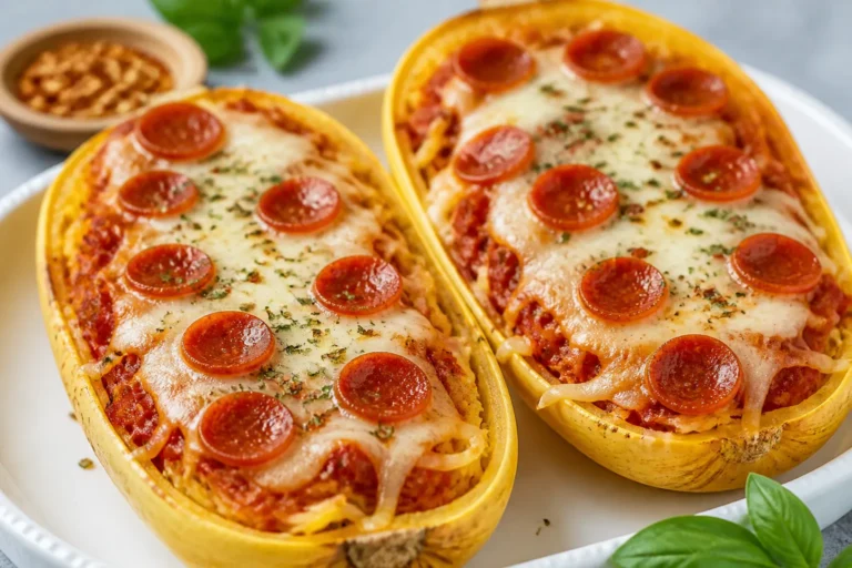 High Protein Pizza Spaghetti Squash Boats – A Cozy, Satisfying Dinner