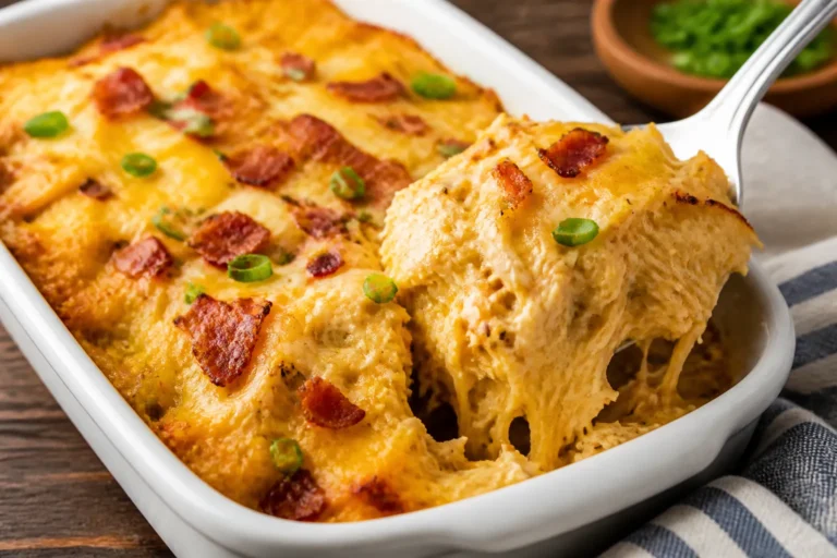 Crack Chicken Spaghetti Squash Casserole – Creamy, Cheesy, Crowd-Pleasing Comfort