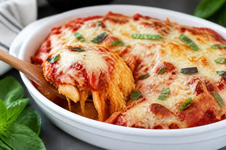 Chicken Parm Spaghetti Squash Bake – Cozy, Cheesy, and Weeknight-Friendly