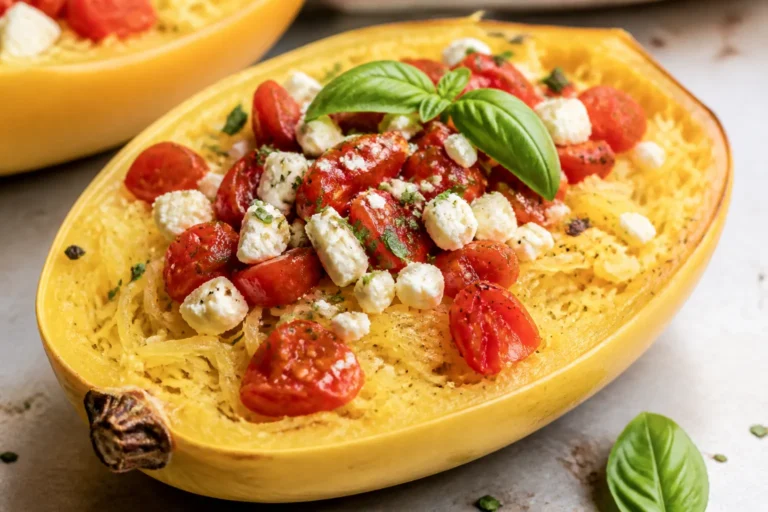 Spaghetti Squash With Tomato and Feta – A Bright, Simple Weeknight Favorite