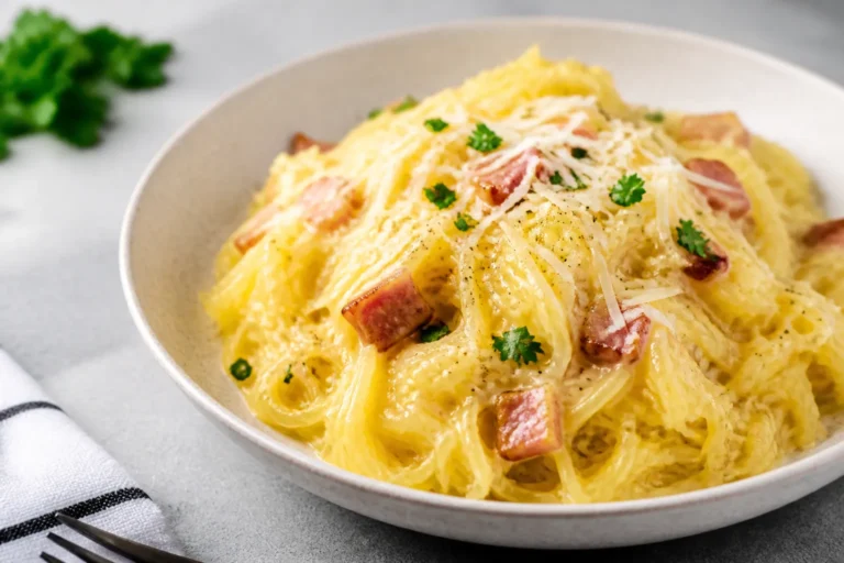 Spaghetti Squash Carbonara – A Light, Cozy Twist on a Classic