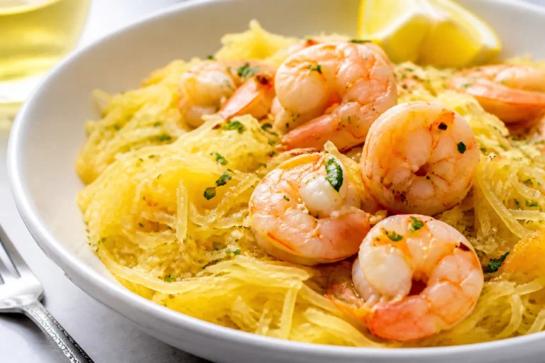 Low Carb Spaghetti Squash Shrimp Scampi – Bright, Garlicky, and Weeknight-Friendly