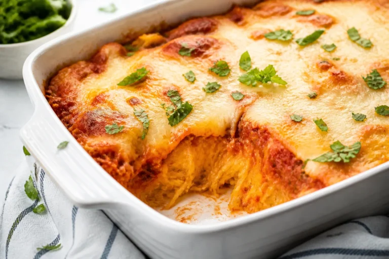 Spaghetti Squash Lasagna Casserole – A Cozy, Lighter Twist on a Classic