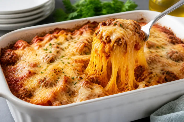 Ground Turkey Marinara Spaghetti Squash Bake – Cozy, Satisfying, and Lighter Comfort Food