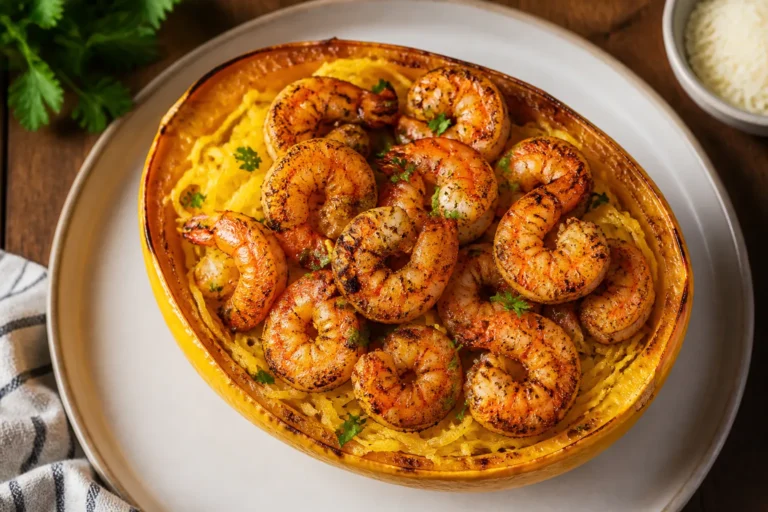 Blackened Shrimp Spaghetti Squash – Bold Flavor, Light and Satisfying