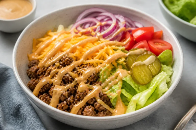 High Protein Cheeseburger Bowls – A Satisfying, Better-For-You Favorite