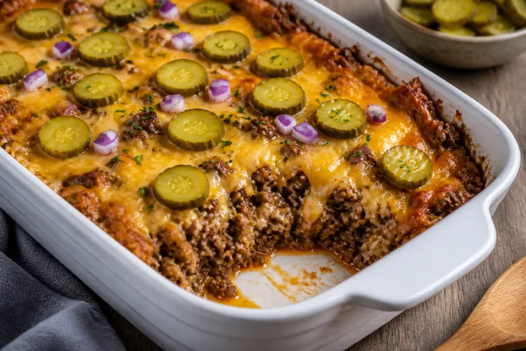 Low Carb High Protein Cheeseburger Casserole – A Satisfying Weeknight Favorite