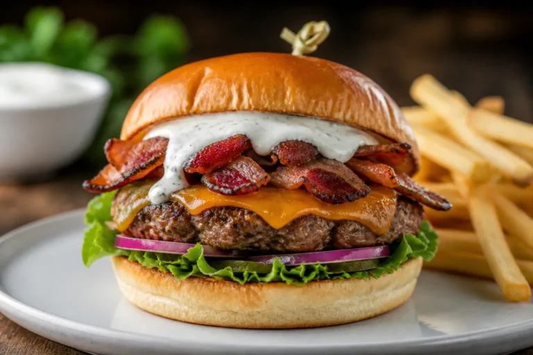 High Protein Ranch Bacon Burgers – Big Flavor, Simple Steps