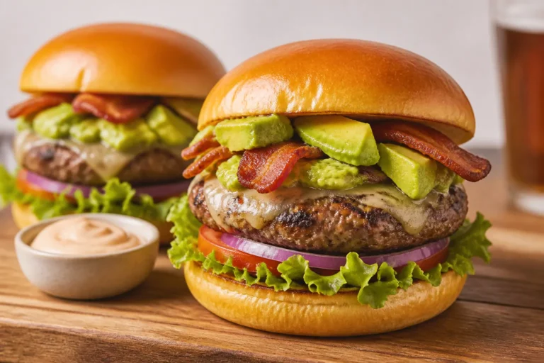 Protein Packed Avocado Bacon Burgers – Big Flavor, Simple Ingredients