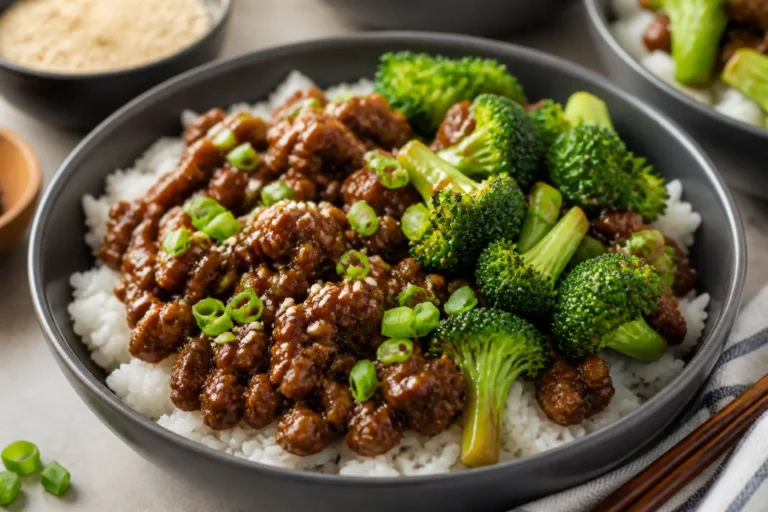 Healthy Ground Beef and Broccoli Bowls – Easy, Flavorful, and Satisfying