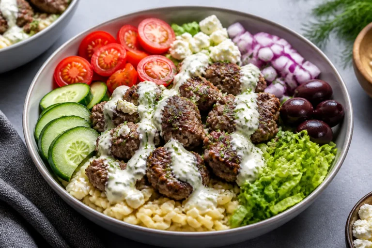 High Protein Greek Burger Bowls – A Fresh, Satisfying Weeknight Meal