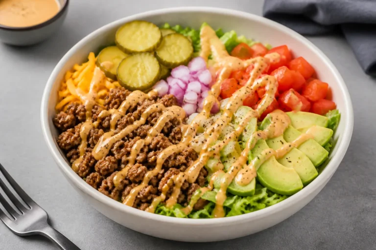 High Protein Burger Salad Bowls – A Fresh, Satisfying Meal