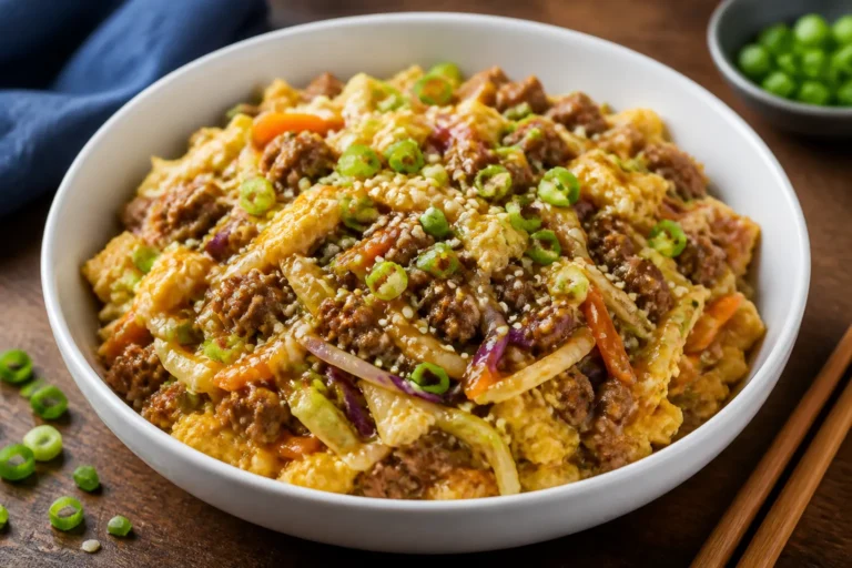 High Protein Hamburger Egg Roll Bowls – A Fast, Flavor-Packed Weeknight Meal