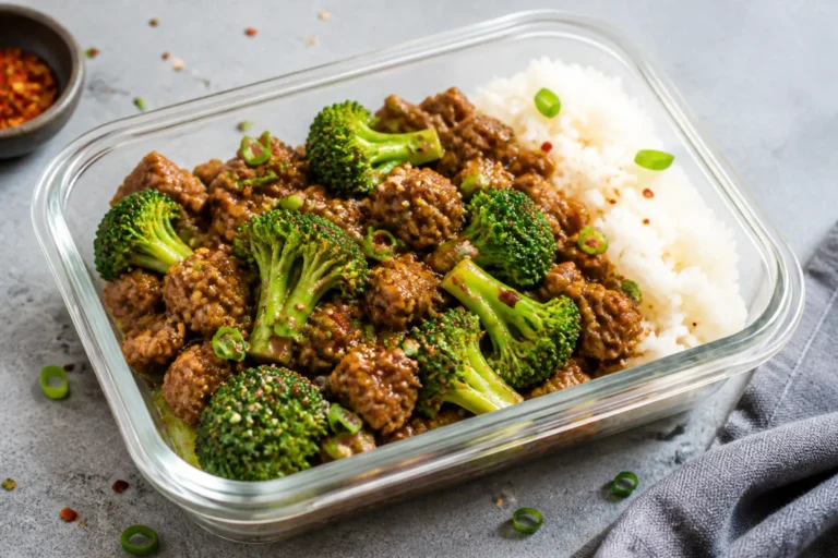 High Protein Ground Beef and Broccoli Meal Prep – Simple, Satisfying, and Ready for the Week