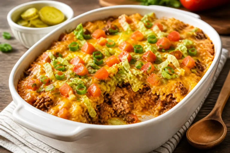 Healthy Cheeseburger Casserole – Comfort Food Made Lighter