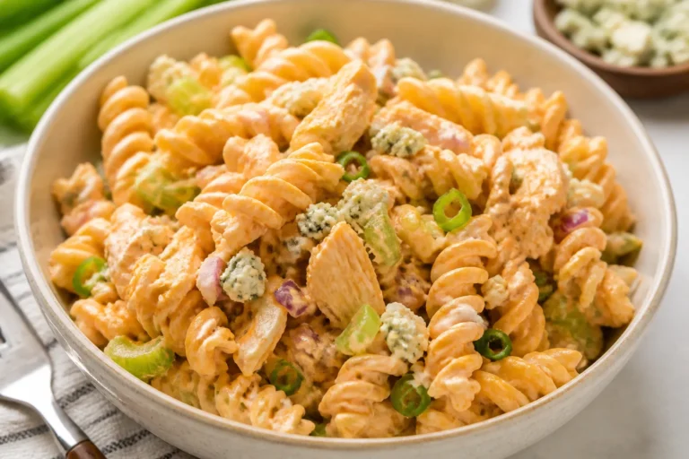 Healthy Buffalo Chicken Pasta Salad – A Lighter, Flavor-Packed Favorite