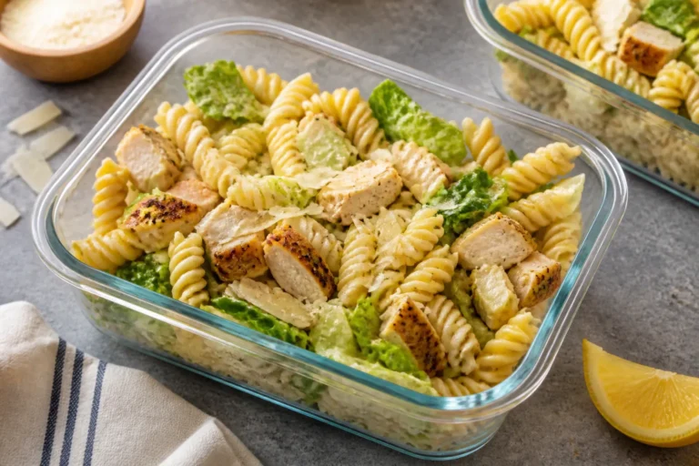 Meal Prep Chicken Caesar Pasta Salad – A Make-Ahead Favorite