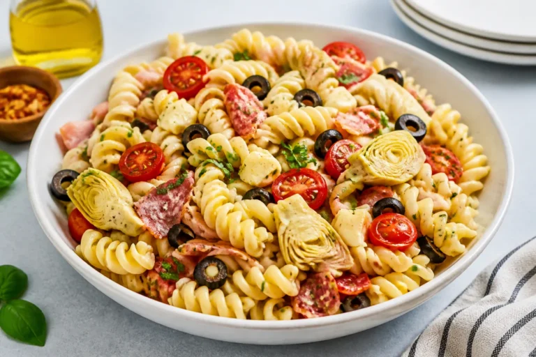 Healthy Antipasto Pasta Salad – Fresh, Flavorful, and Easy