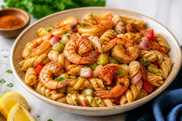 Cajun Shrimp Pasta Salad – Bright, Zesty, and Perfect for Make-Ahead Meals