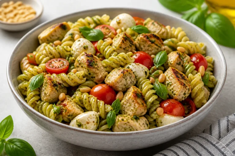 Pesto Chicken Pasta Salad – Fresh, Bright, and Perfect for Any Day