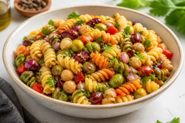 Three Bean Protein Pasta Salad – A Hearty, Make-Ahead Favorite