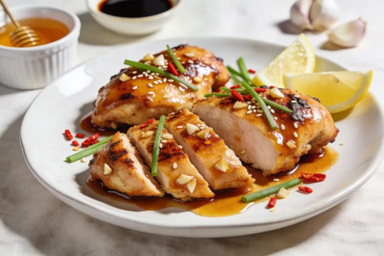 High Protein Honey Garlic Chicken