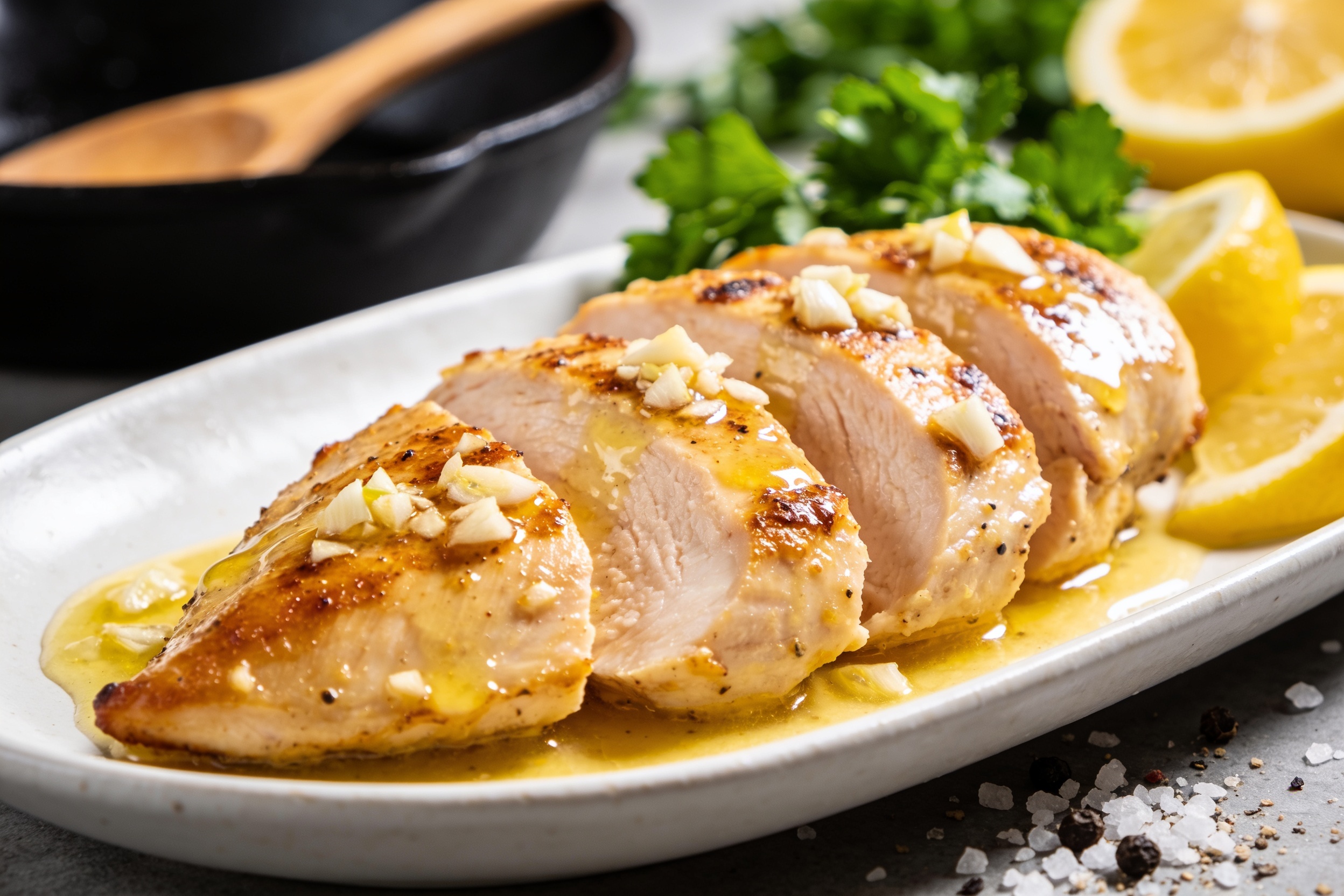 High Protein Garlic Butter Chicken