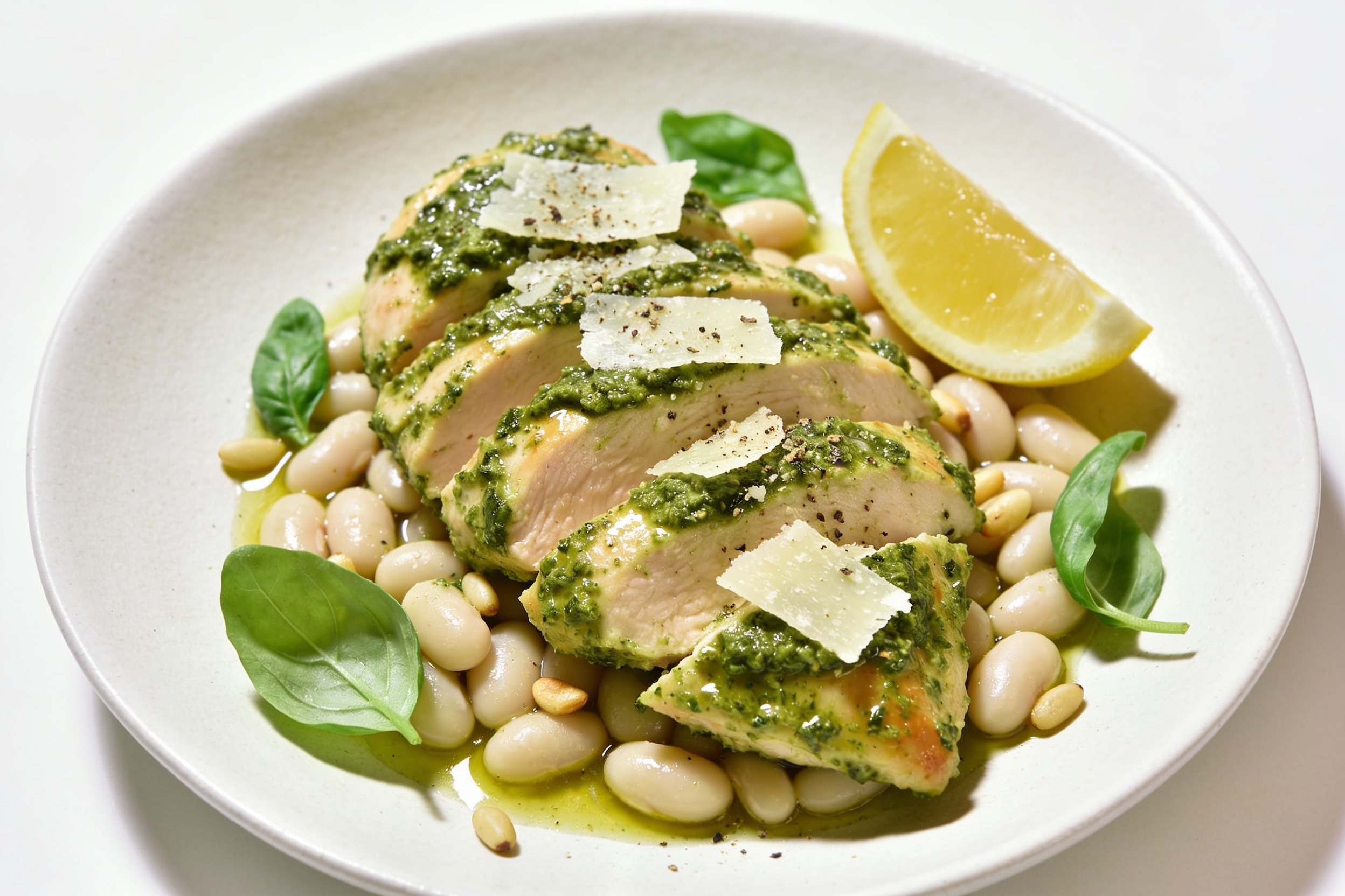 High Protein Pesto Chicken
