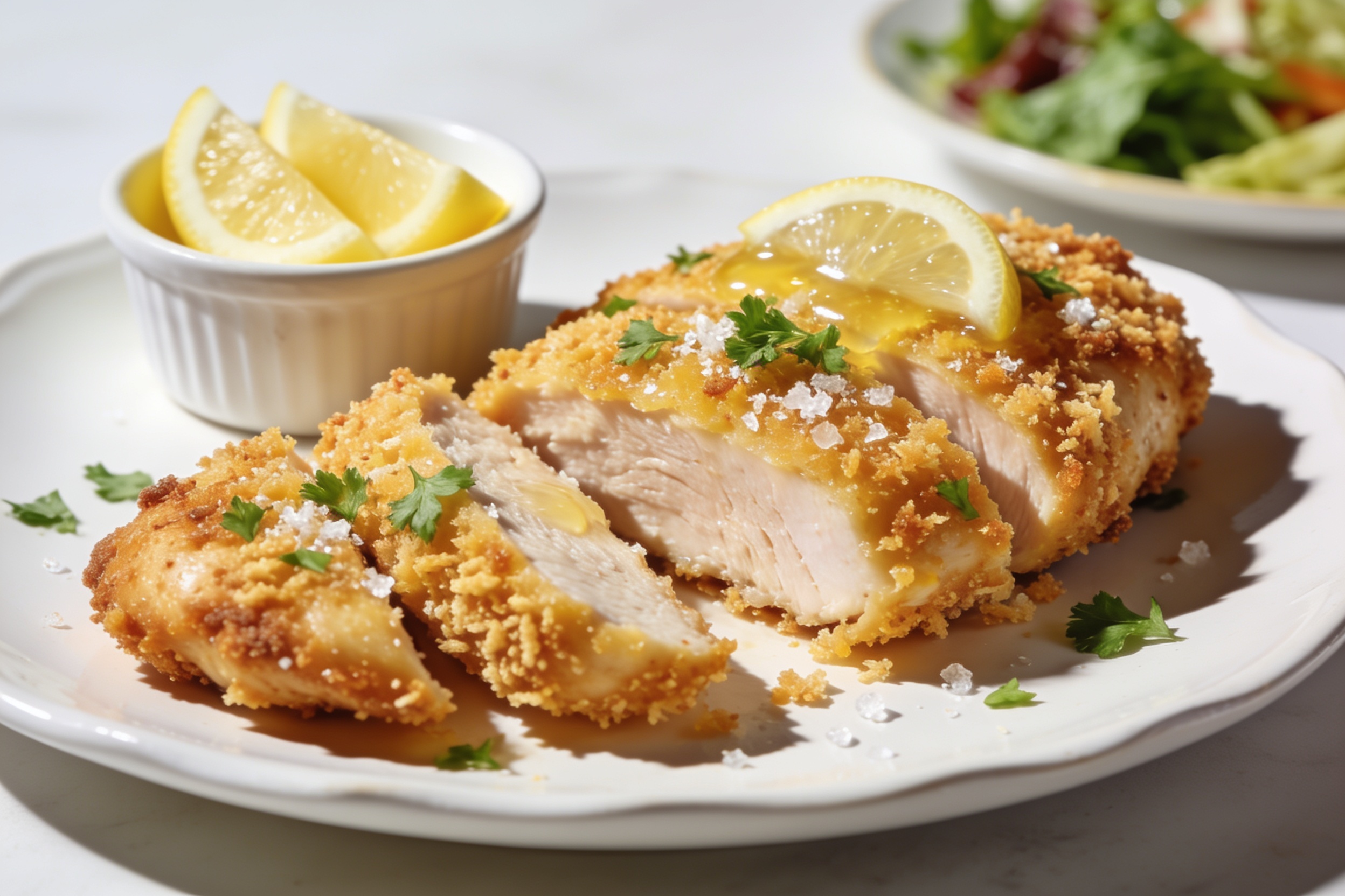 High Protein Parmesan Crusted Chicken
