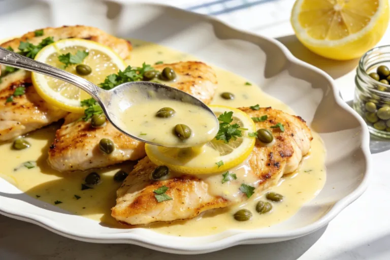 High Protein Chicken Piccata