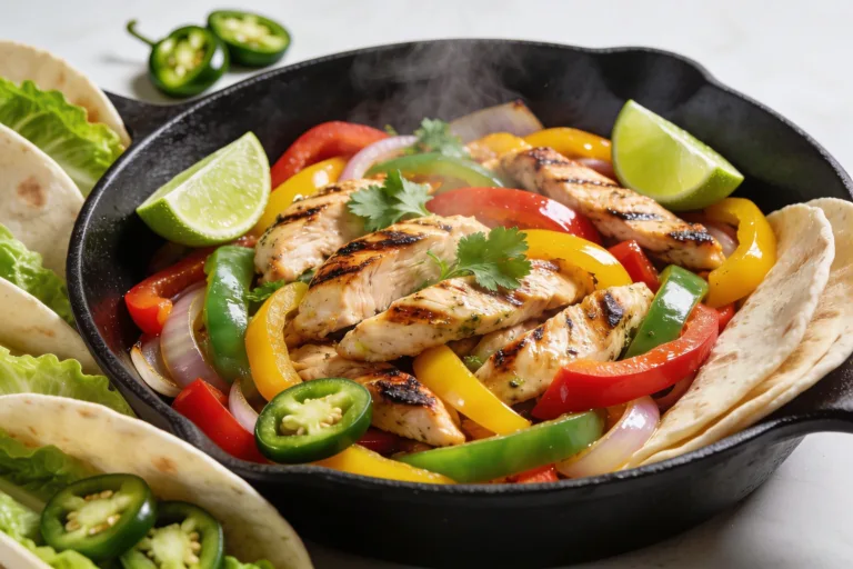 High Protein Chicken Fajitas