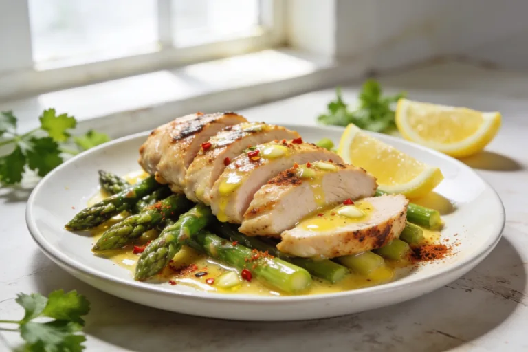 High Protein Chicken with Asparagus