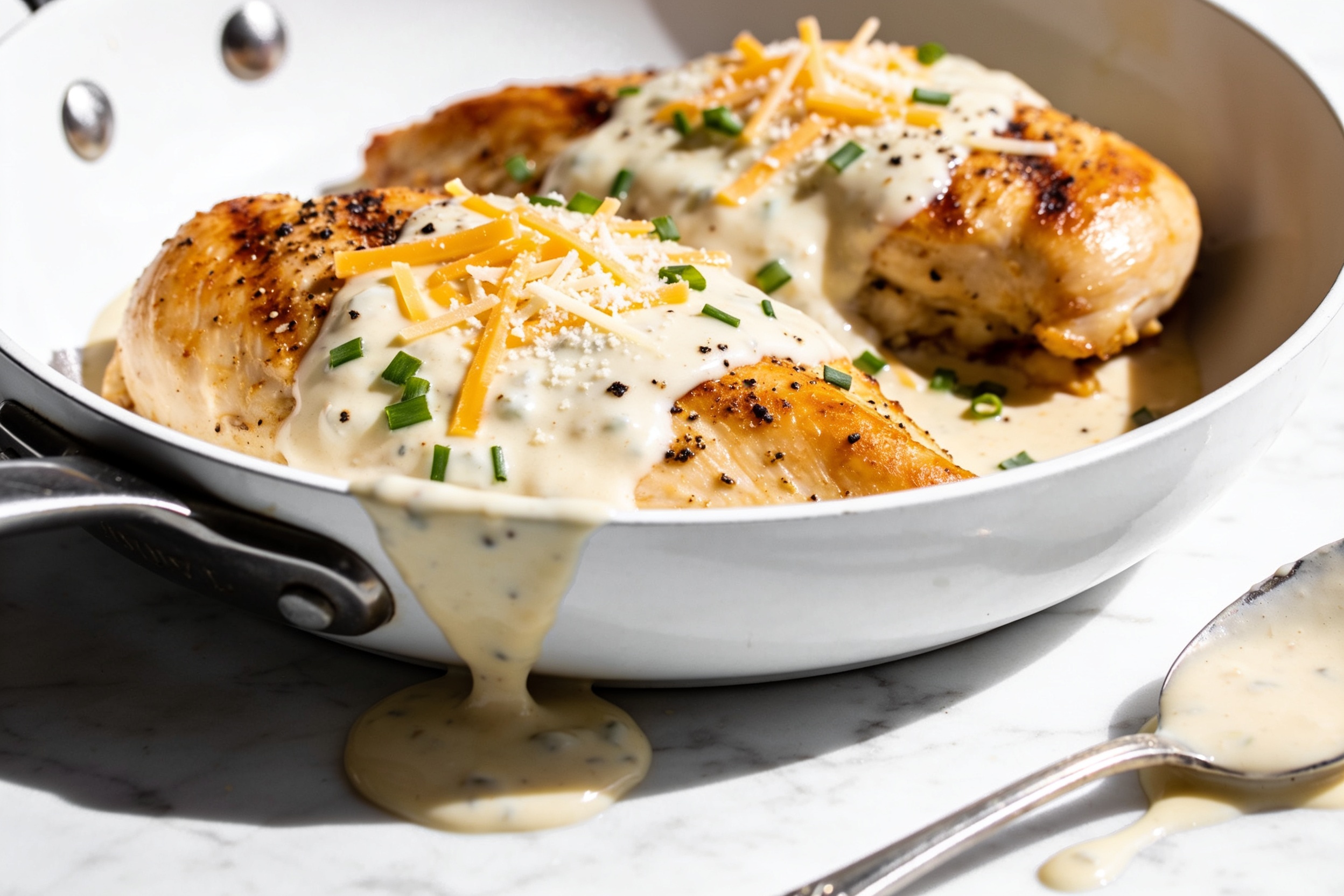 High Protein White Cheddar Chicken