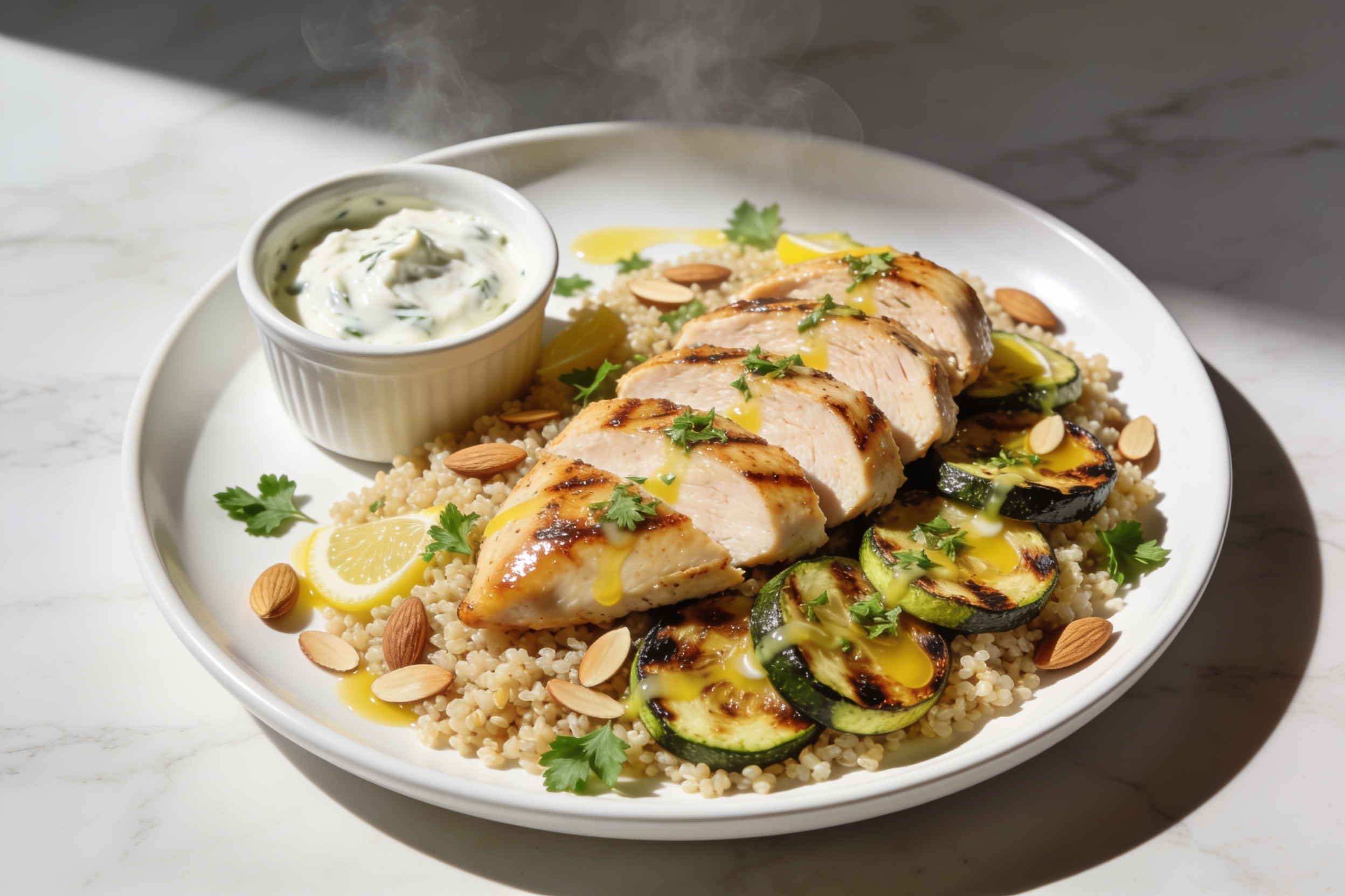 High Protein Chicken Zucchini Meal Prep