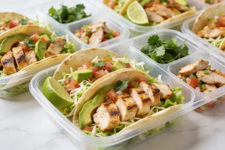 High Protein Chicken Taco Meal Prep