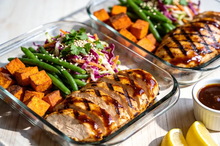 High Protein BBQ Chicken Meal Prep