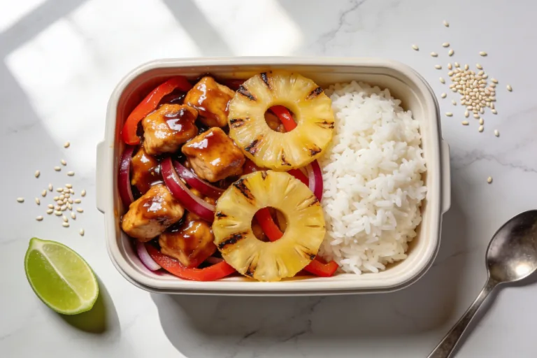 High Protein Pineapple Chicken Meal Prep