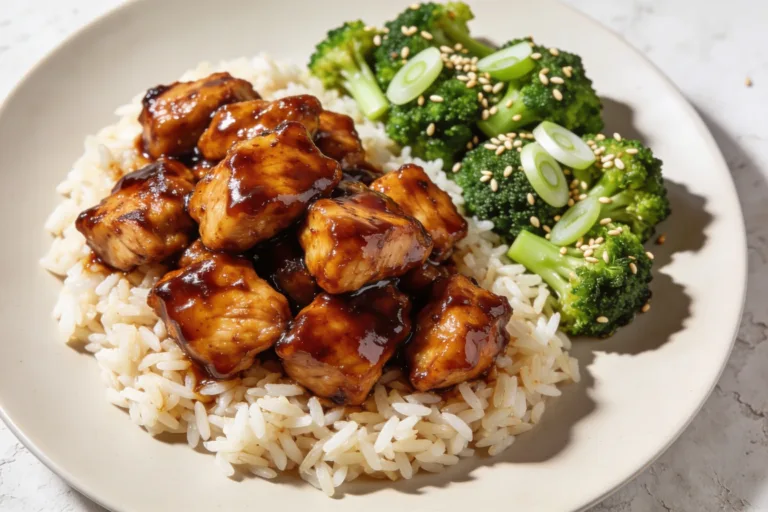 High Protein Bourbon Chicken Meal Prep