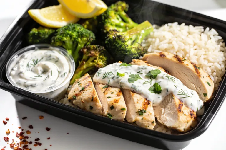 High Protein Garlic Ranch Chicken Meal Prep