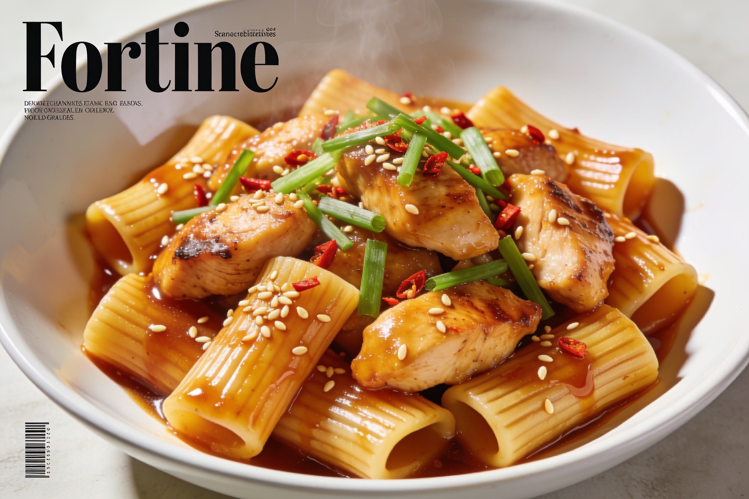 High Protein Honey Garlic Chicken Pasta