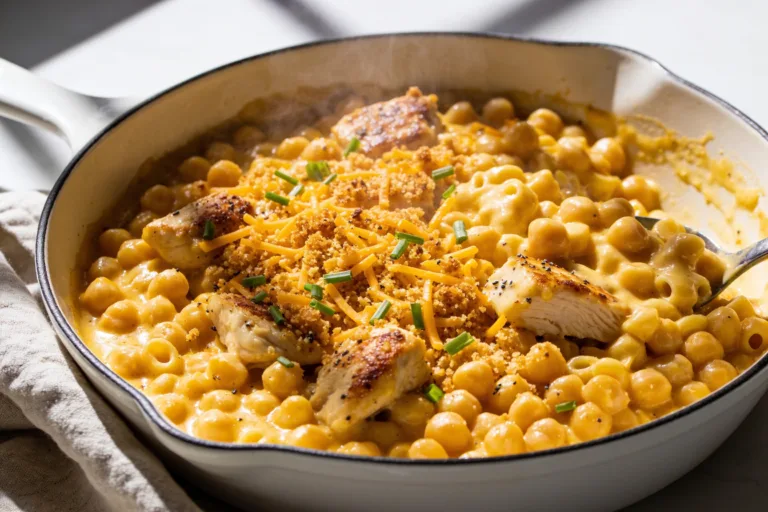High Protein Chicken Mac and Cheese